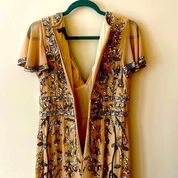 Aidan Mattox beaded gown size 6 - Picture 7 of 10